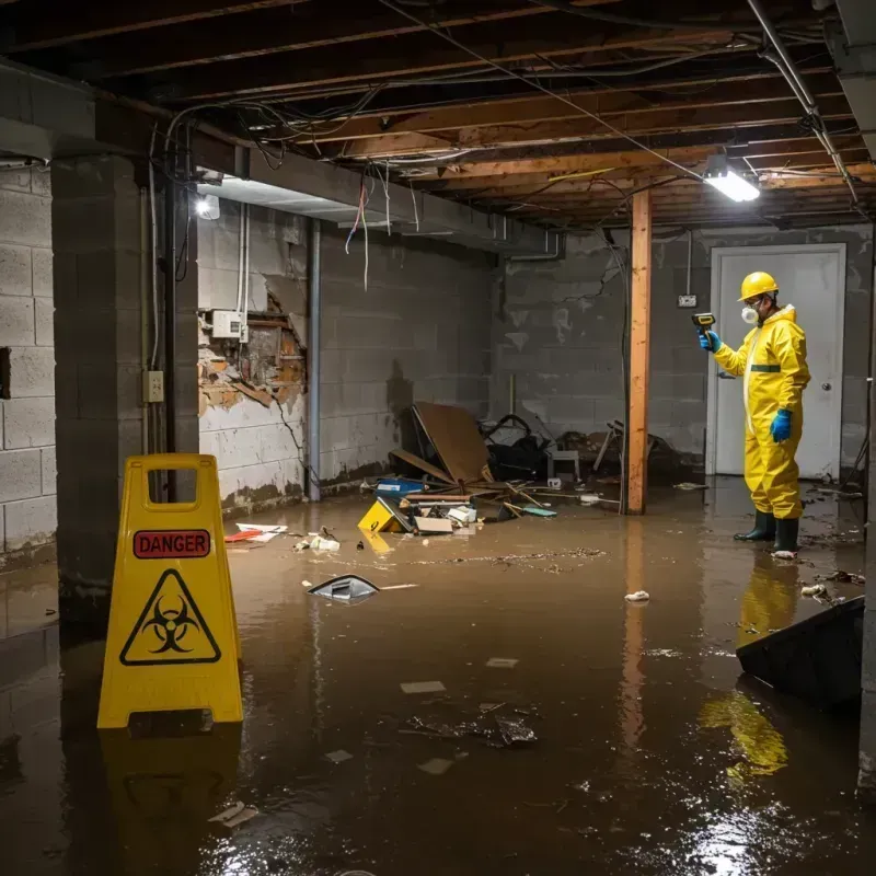 Flooded Basement Electrical Hazard in Hidden Spring, ID Property